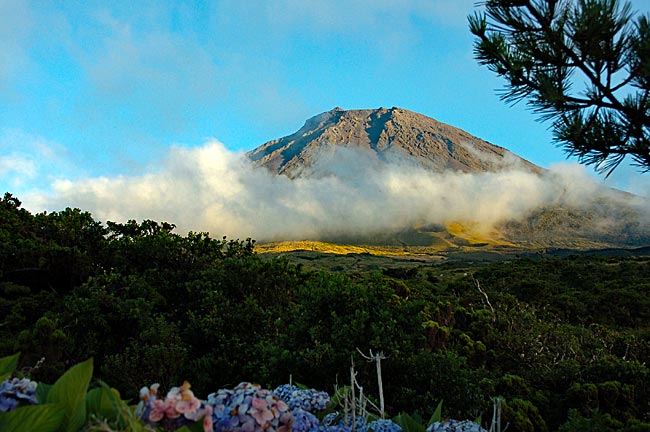 Azoren - Blick auf den Vulkan Pico