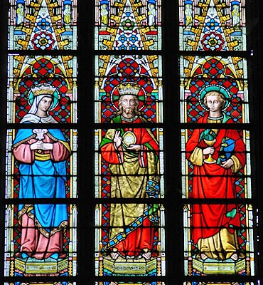Belgien - Wallonien - Tournai - Kirchenfenster der Kirche St. Jacques