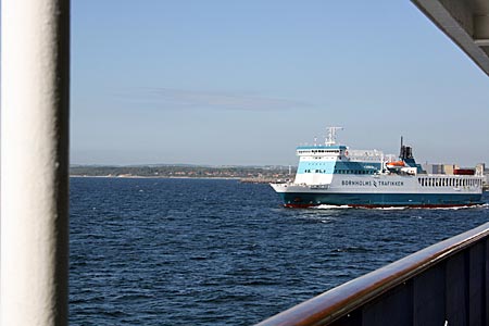 Dänemark - Bornholm - Einfahrt per Fähre in den Hafen von Rønne