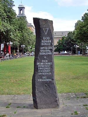 Bonn - Mahnmal für die durch die Nazis ermordeten Bonner Bürger