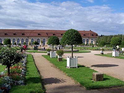 Deutschland - Almühltalradweg - Orangerie mit Hofgarten, Ansbach