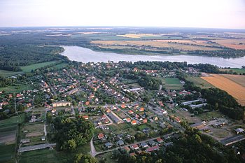 Brandenburg - Blick auf Wustrau von oben