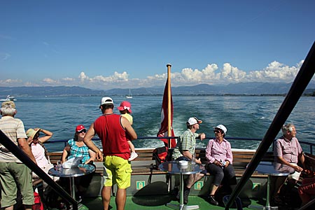 Schiffstour auf dem Bodensee bei Rheineck