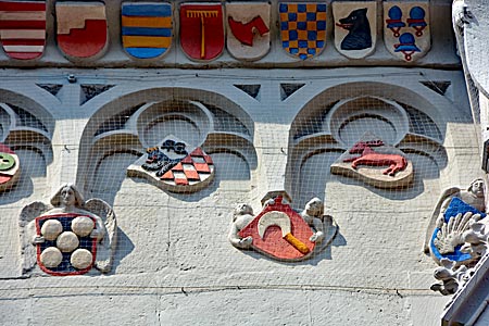 Haßberge mit Rad - spätgotische Ritterkapelle in Haßfurt