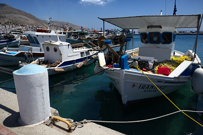 Griechenland - Kos - Boote im Hafen von Pothia auf Kalymnos
