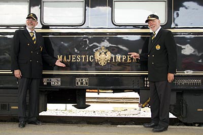 Majestic Imperator Train - Besitzer Gottfried Rieck und Consulent Friedrich Lechner