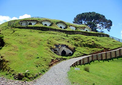 Neuseeland - Herr der Ringe - Matamata - Wohnhöhlen von Hobbiton
