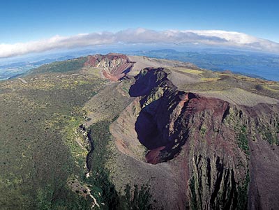 Neuseeland - Fisheye View Mt Tarawera Crater