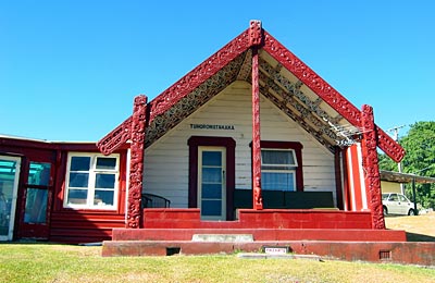 Neuseeland - Whakarewarewa Maori Versammlungshaus