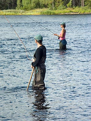 Norwegen - Fliegenfischen - warten auf den großen Fang