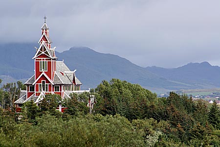 Norwegen - Lofoten - Buksnes Kirche in Gravdal