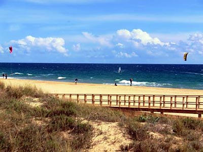 Portugal - Algarve - Kiter am Strand