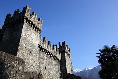 Schweiz - Tessin - Die Burg Castelgrande in Bellinzona
