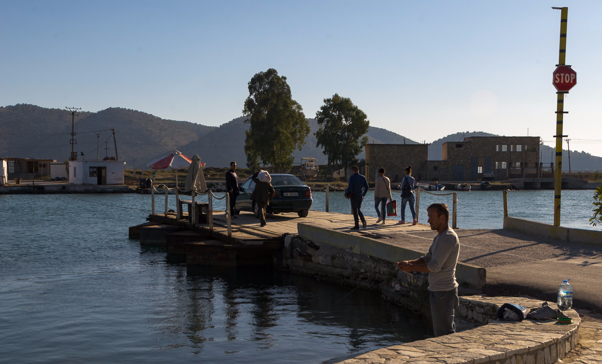 Butrint, Fähre über den Kanal