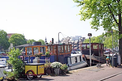 Amsterdam - wohnen auf dem Hausboot