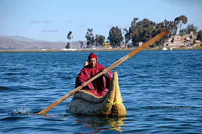 Titicaca-See in den Anden