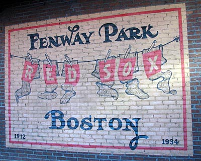 USA - Boston - Red Sox Wandmalerei