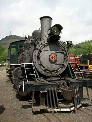 USA - Golden - alte Dampflok im Colorado Railroad Museum
