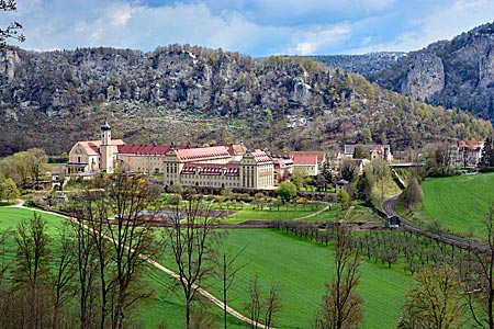 Blick auf Kloster Beuron