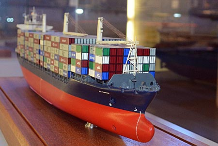 Modell eines Frachters im Küstenmuseum Wilhelmshaven