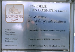 Deutschland / Lauenstein / Firmenschild