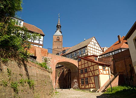 Altmark - Tangermünde - Stadtansicht mit St. Stephanskirche