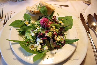 Kräutermenü, Salat