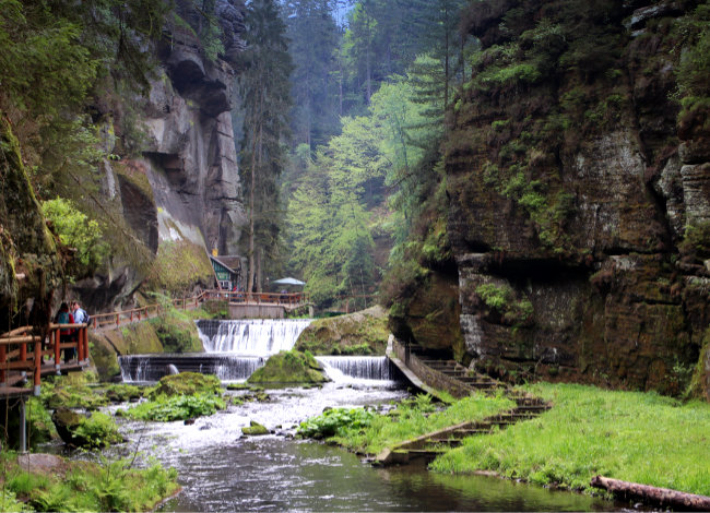 Elbsandsteingebirge - Wanderung durch die Edmundsklamm in Tschechien