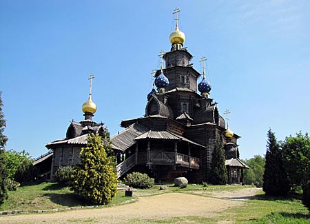 Internationales Wind- und Wassermühlenmuseum Gifhorn - russisch-orthodoxe Holzkirche des Heiligen Nikolaus