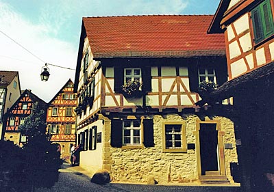 Deutschland - Marbach - Geburtshaus Friedrich Schillers in der Marbacher Altstadt