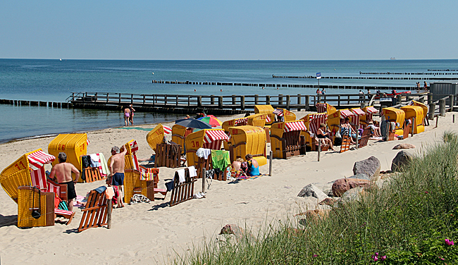 Mecklenburg - Ostseeküste - Strand in Kühlungsborn