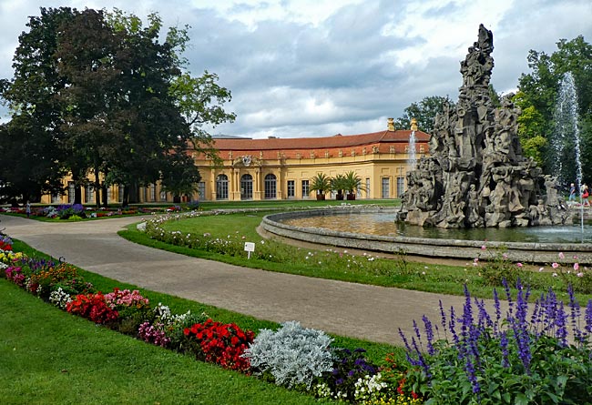 Erlangen, Schlosspark, Hugenottenbrunnen