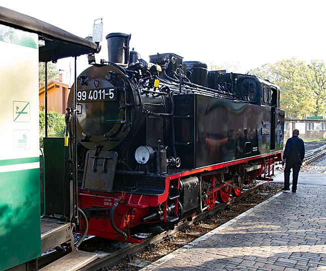 Rügen - der Rasende Roland im Bahnhof Göhren