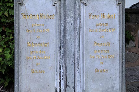 Cobrug-Neuses - Grabstätte von Friedrich Rückert