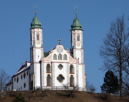 Wahrzeichen von Bad Tölz, die Kalvarienbergkirche