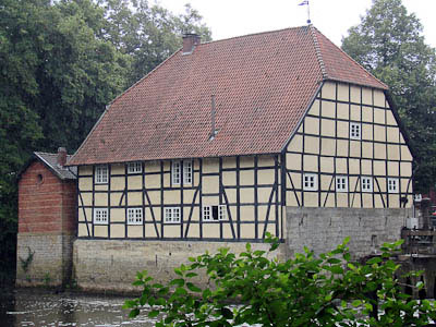 Münsterland: Die Schlossmühle von Rheda