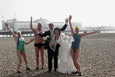 England Brighton Brautpaar
