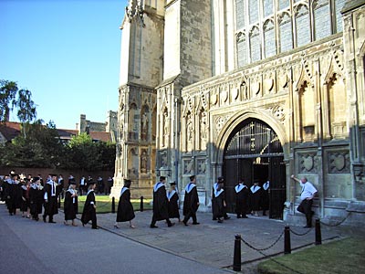 England - Canterbury - Graduierung in der Kathedrale