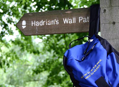 England - Hadrianswall - Wegweiser