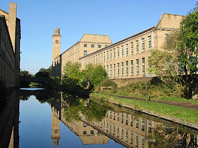 Saltaire from Leeds and Liverpool Canal
