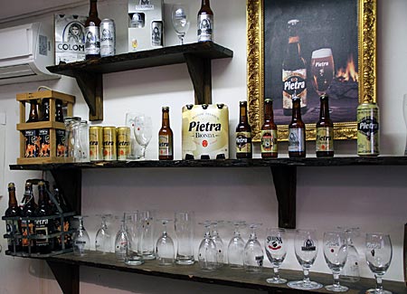 Korsika - In der Brauerei Pietra wird Bier mit Kastanienmehlzusatz hergestellt