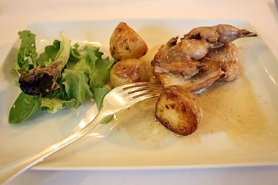 Frankreich - Provence - Vorspeise: Wachteln mit knusprigen Kartoffeln