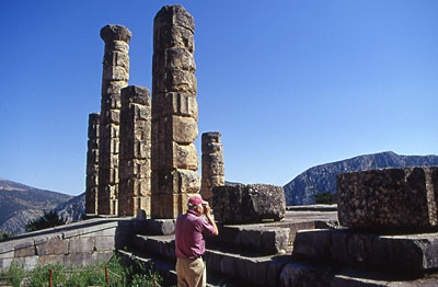Griechenland Delphi Apollon-Tempel
