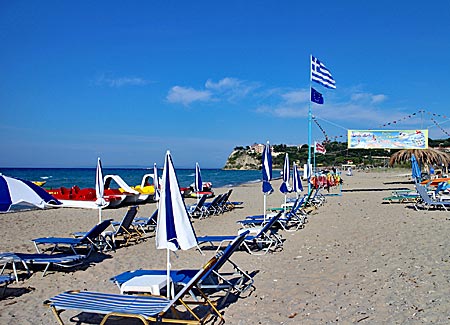 Griechenland - Ionische Inseln - Zakynthos - Strand in Tsilivi im Osten der Insel