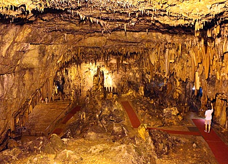 Griechenland - Ionische Inseln - Kefalonia - Tropfsteinhöhle Drogarati bei Sami eröffnet 1963
