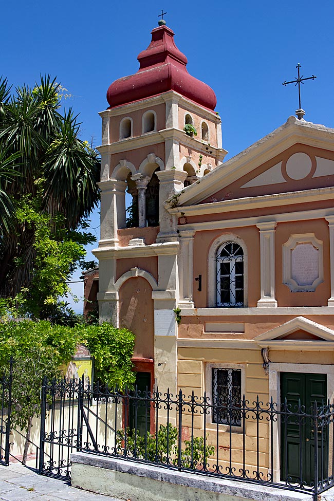 Griechenland - Korfu - kleine Kirche an der Esplanade in Kerkyra