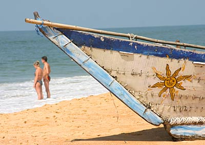 Indien Goa Baden am Strand