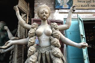 Indien / Kalkutta / Kali-Statue