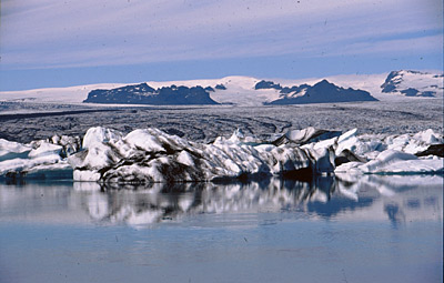 Island Vatnajökull Gletschersee