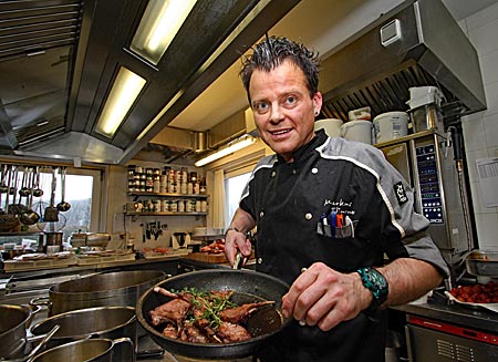 Italien - Eggental in Südtirol - Markus Thurmer, Chefkoch im Pfösl